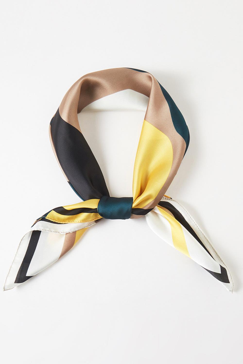 Geometric Pattern Print Bandana Summer Scarf