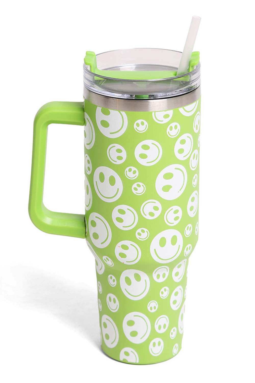 Happy Face 40oz Handle Tumbler