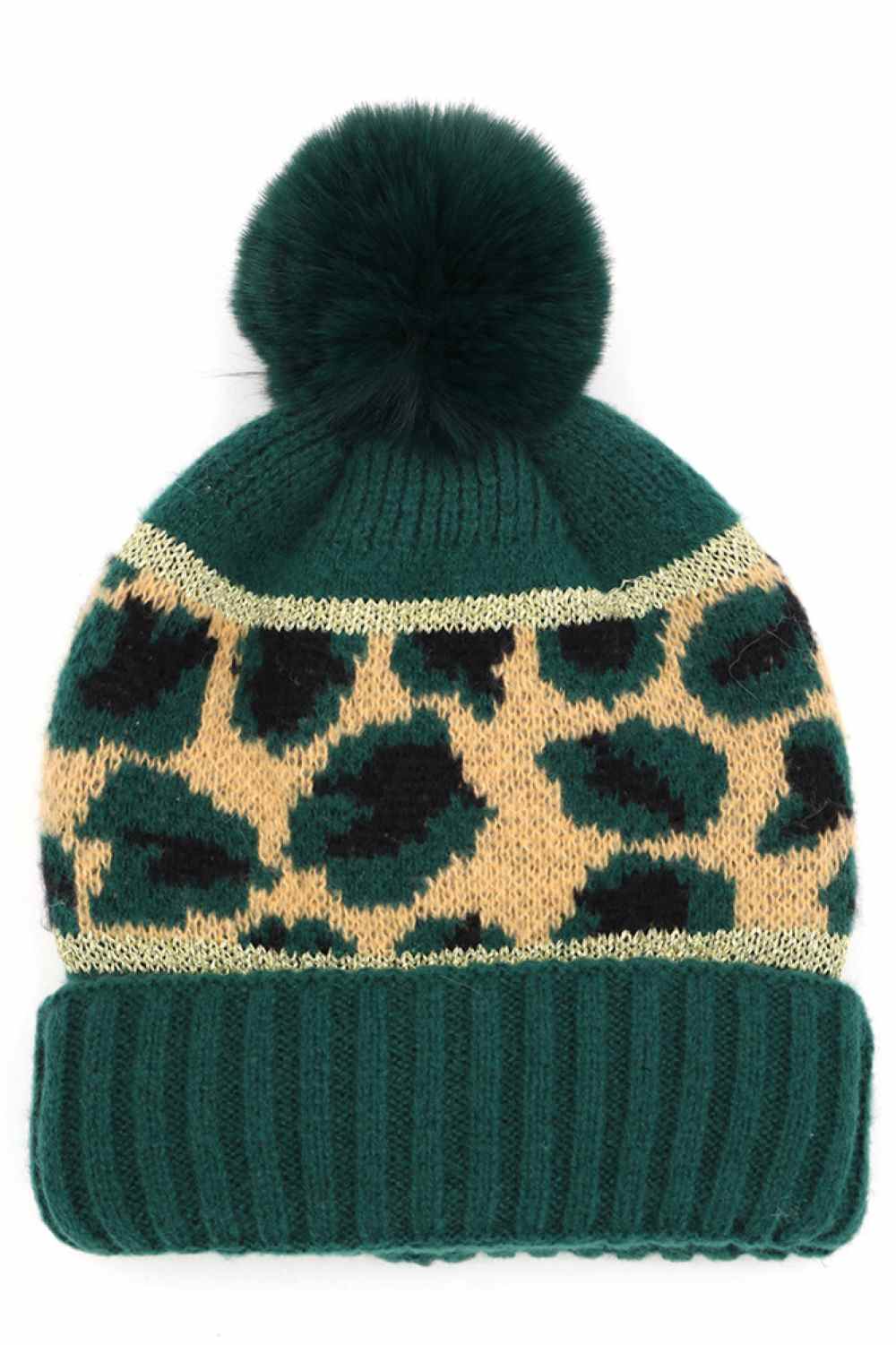 Leopard PomPom Beanie