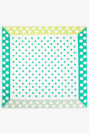 Polka Dots with Color Edge Blocks Bandana Scarf