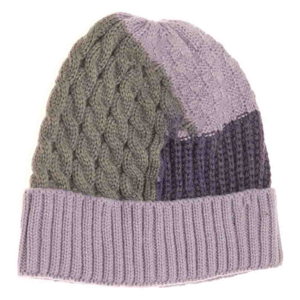Tri-Color Cuff C.C Beanie