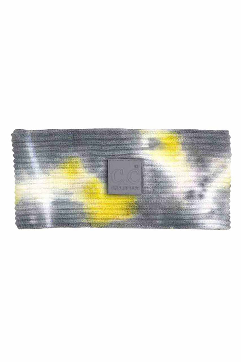 C.C Tie Dye Headband With Rubber Patch Headwrap Earmuffs