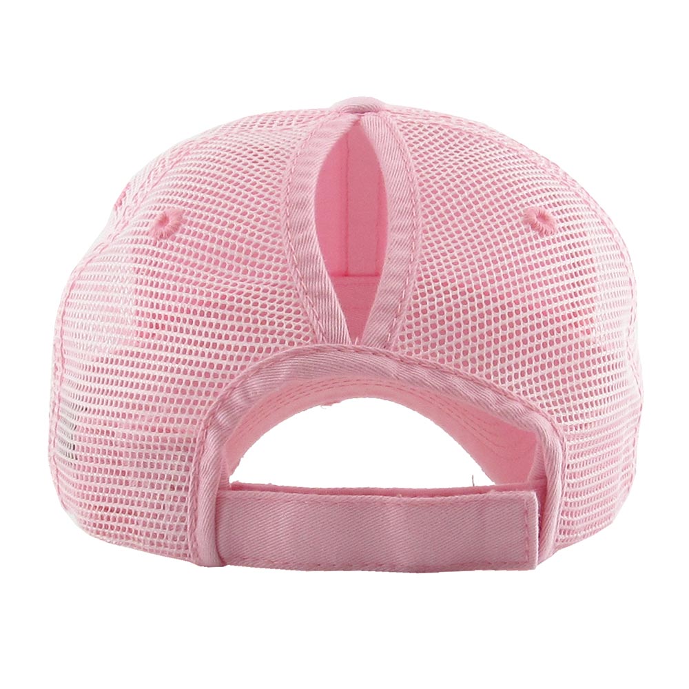 Vintage Mesh Back Ponytail Baseball Cap