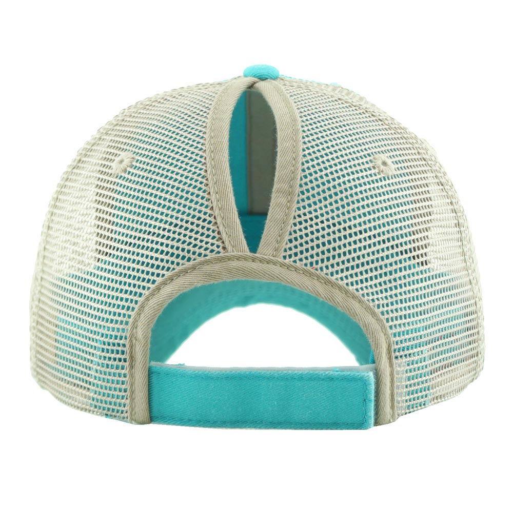 Vintage Mesh Back Ponytail Baseball Cap