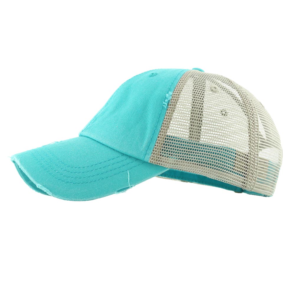 Vintage Mesh Back Ponytail Baseball Cap
