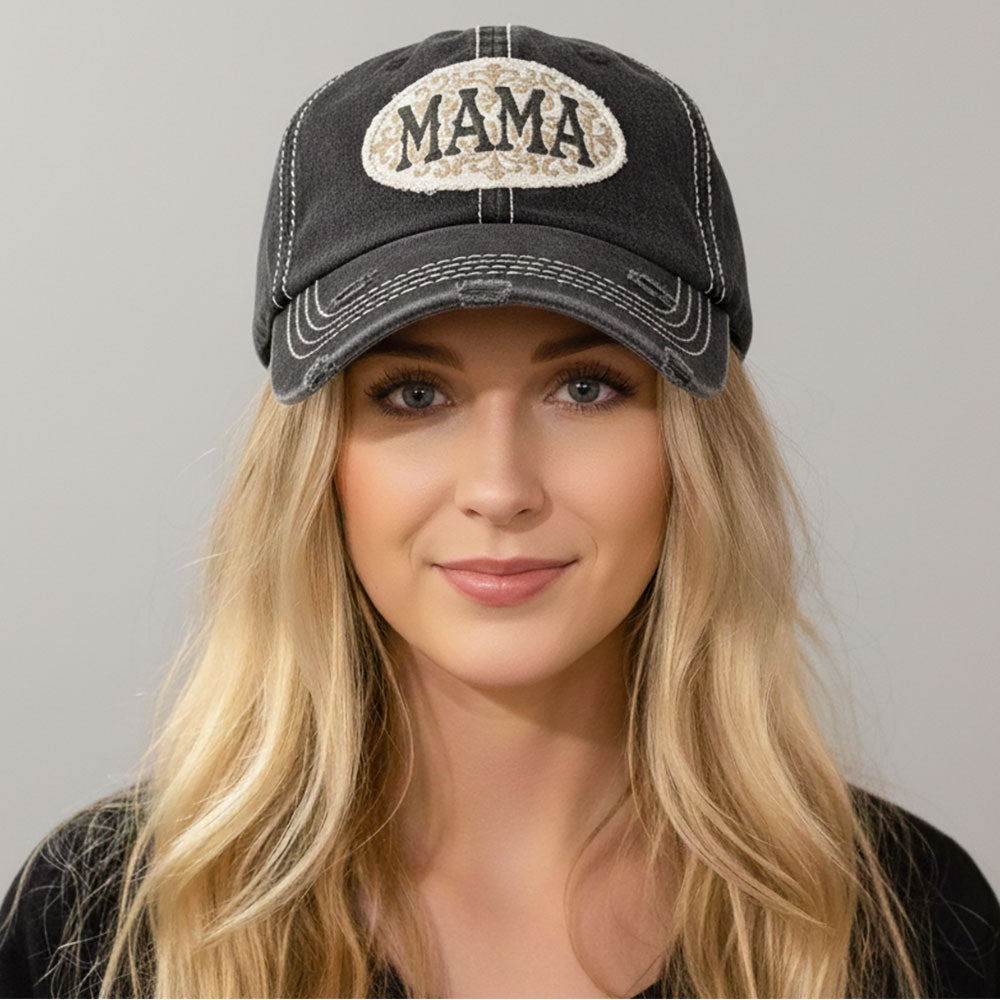 MAMA Patch Vintage Baseball Cap