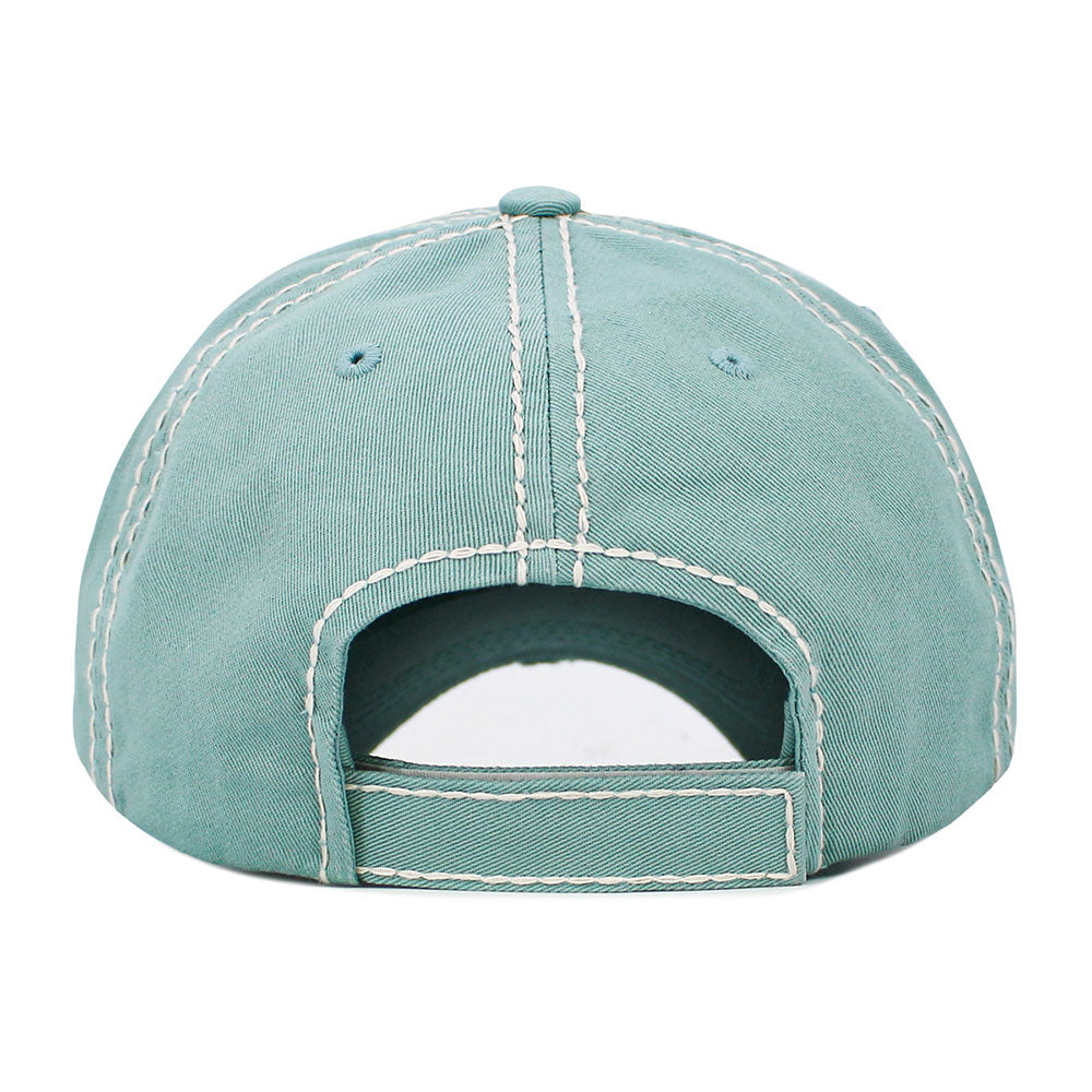 WALK BY FAITH Message Patch Vintage Baseball Cap