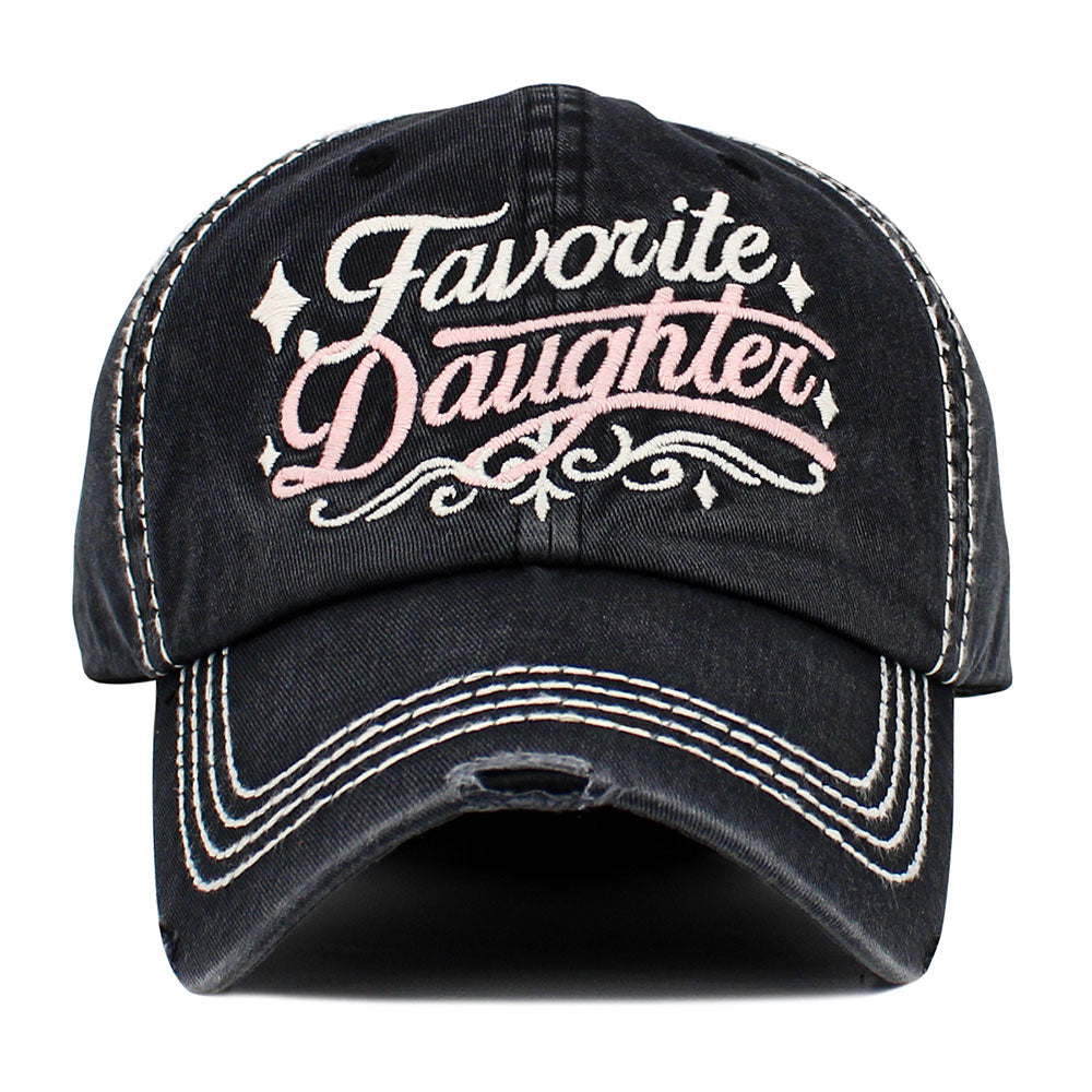 FAVORITE DAUGHTER Embroidered Vintage Baseball Cap
