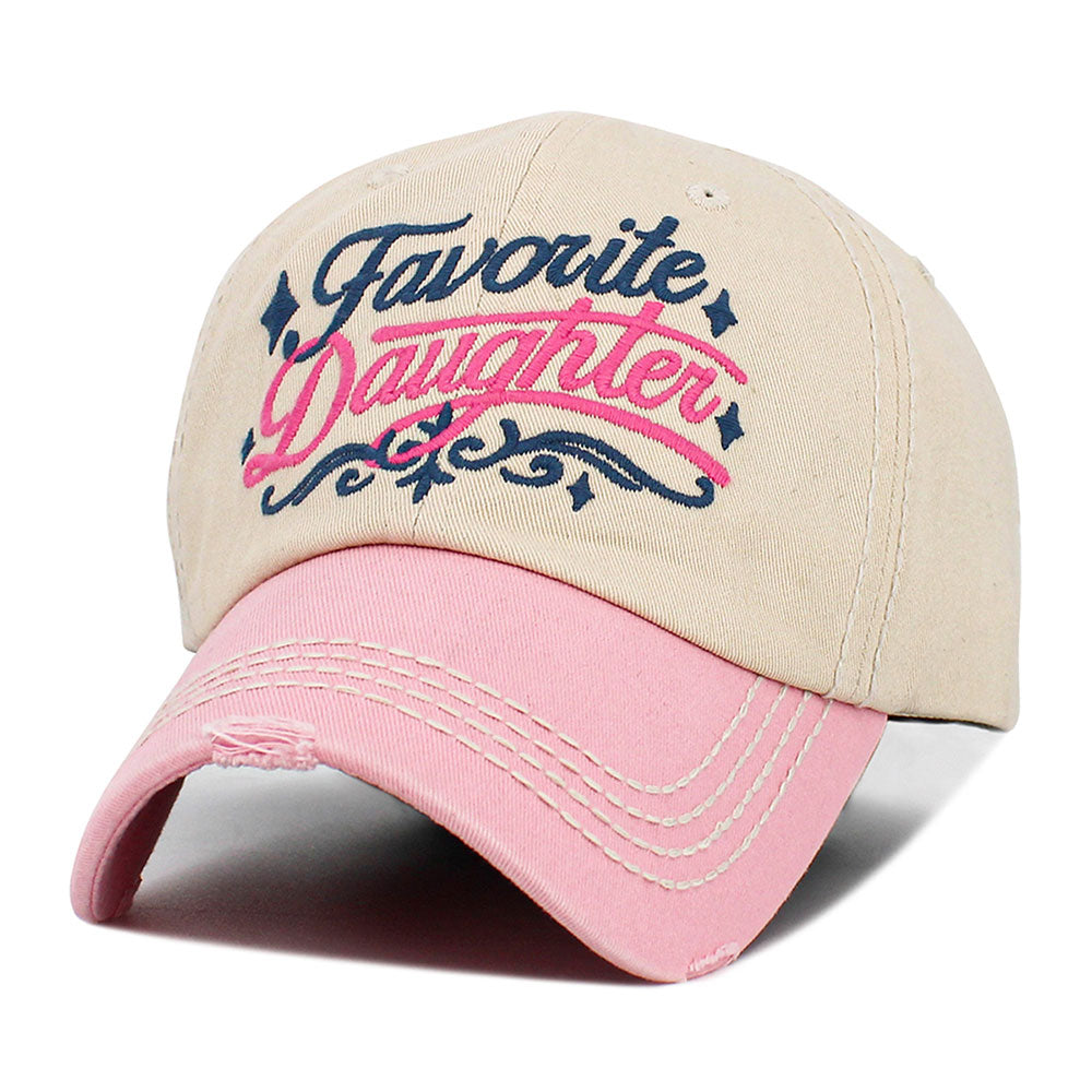 FAVORITE DAUGHTER Embroidered Vintage Baseball Cap