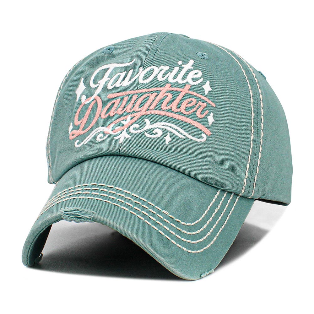 FAVORITE DAUGHTER Embroidered Vintage Baseball Cap