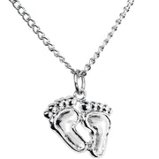 Dangling Feet Pendant Necklace