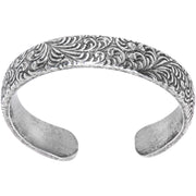 Handcrafted 925 Sterling Silver Leafy Swirl Toe Ring