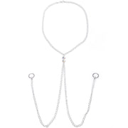 Brilliant BCR Necklace to Nipple Chain Created with Crystals