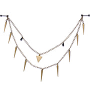 Handcrafted Warrior Drop Nipple Chain Created with Crystal