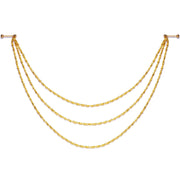 5/8 Handcrafted Electro Plated Debutante Dangle Nipple Chain