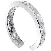 Handcrafted 925 Sterling Silver Zig Zag Pattern Toe Ring