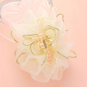 Rhinestone Paved Rim Edge Bow Hair Claw Clip