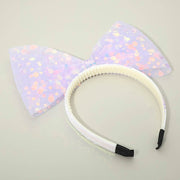 Oversized Sequin Bow Accent Headband