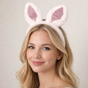 Sequin Accent Plush Easter Bunny Ear Headband