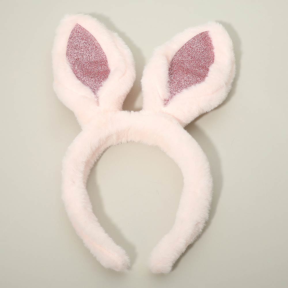 Sequin Accent Plush Easter Bunny Ear Headband