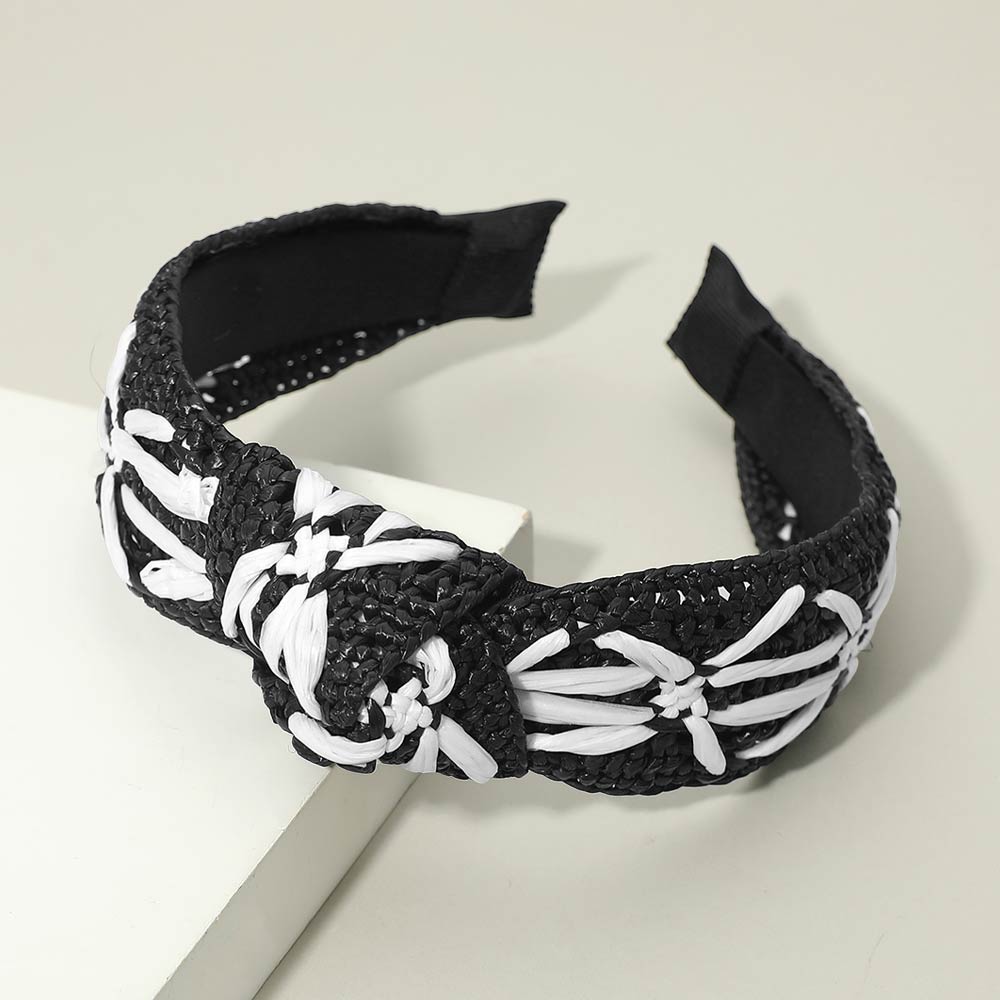 Woven Contrast Knot Headband