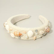 Seashell Pearl STone Embellished Headband