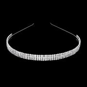 4-Rows crystal rhinestone headband