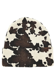 C.C Cow Pattern Beanie