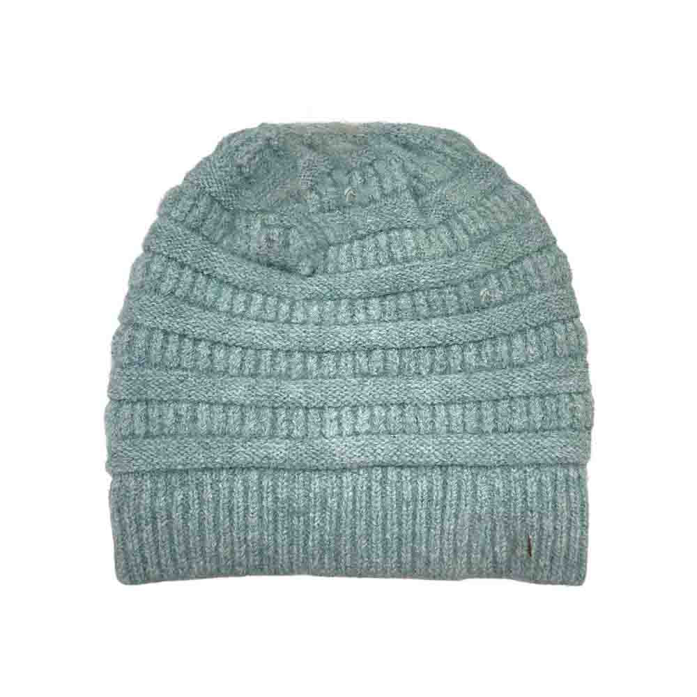 Fuzzy Lined Mixed Soft Yarn C.C Beanie