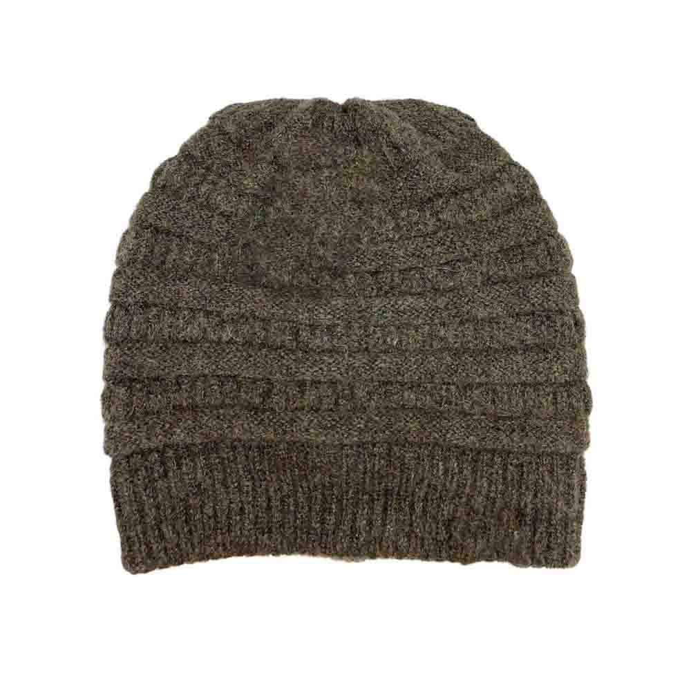Fuzzy Lined Mixed Soft Yarn C.C Beanie