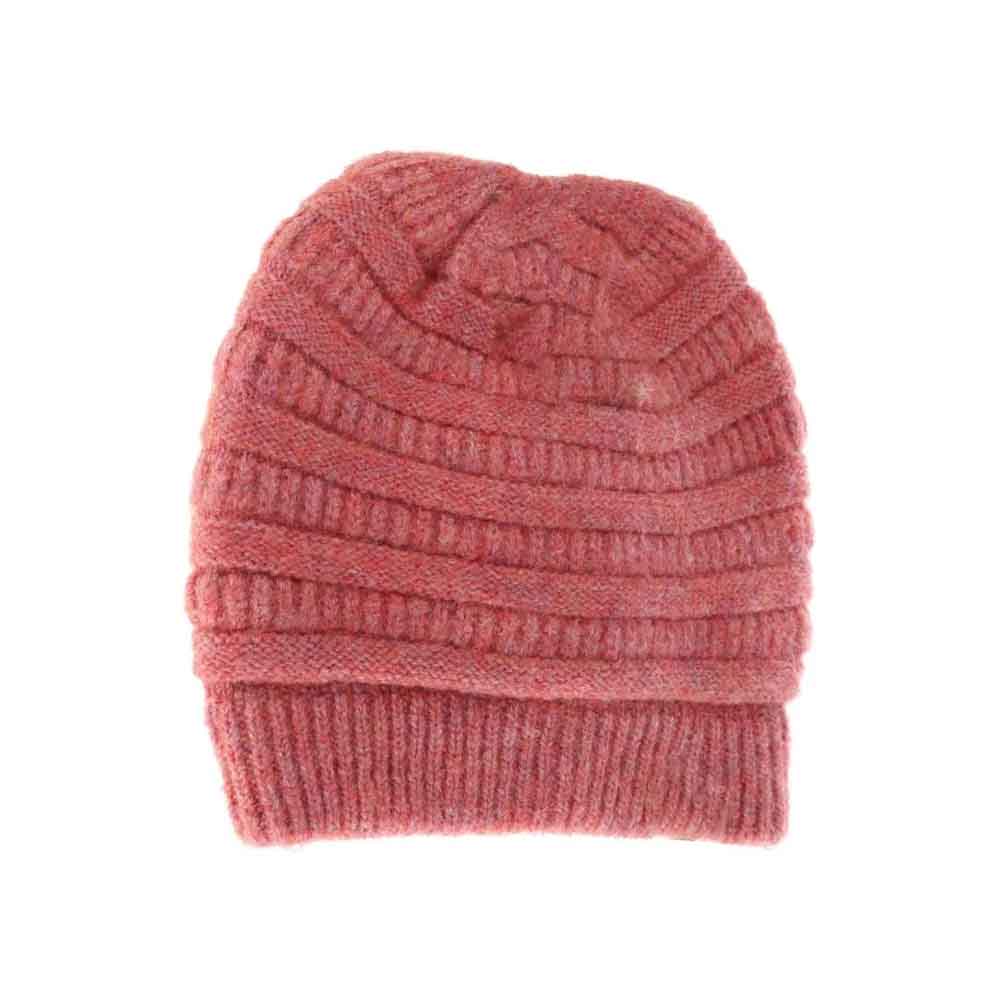 Fuzzy Lined Mixed Soft Yarn C.C Beanie