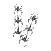 Triple Metal Spider Link Dangle Earrings