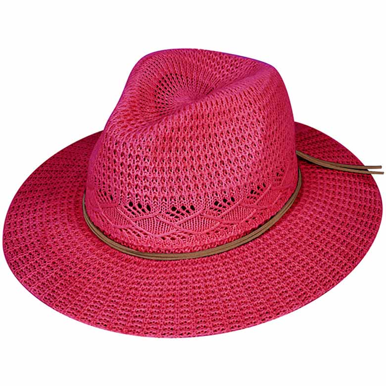 C.C Women's Cotton Knitted Panama Hat Sun