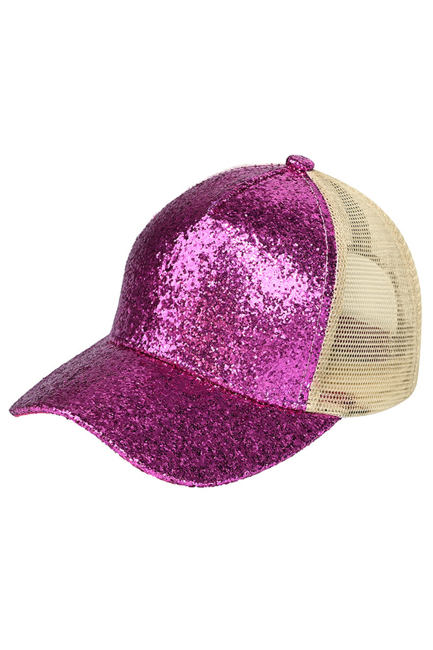 C.C Women's Glitter Trucker Cap Hat