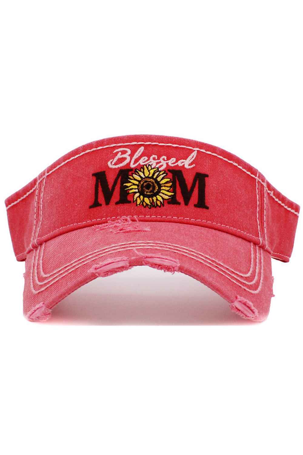 BLESSED MOM VINTAGE VISOR CAP