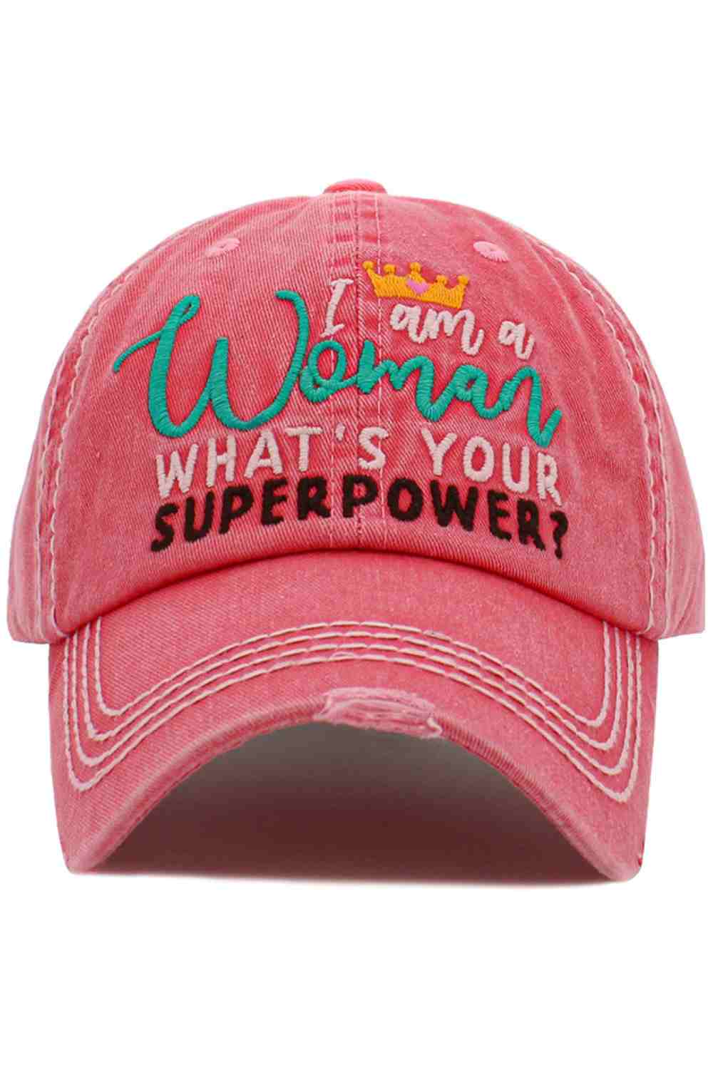 I AM A WOMEN SUPERPOWER Vintage Ball Cap