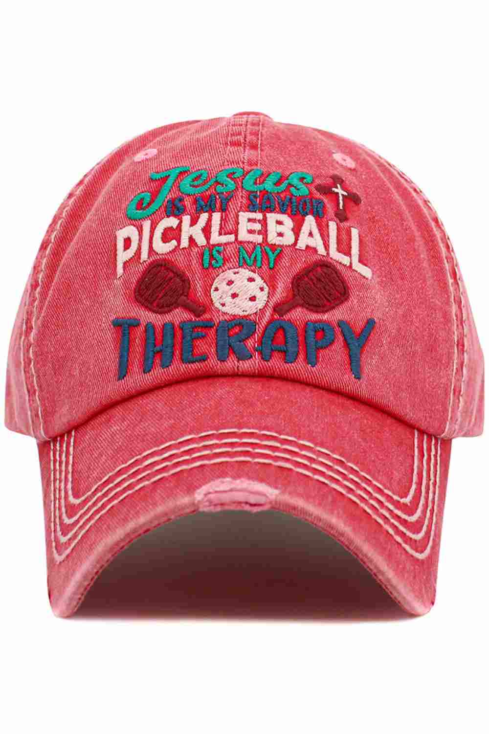 JESUS IS MY SAVIOR PICKLEBALL Vintage Baseball Cap