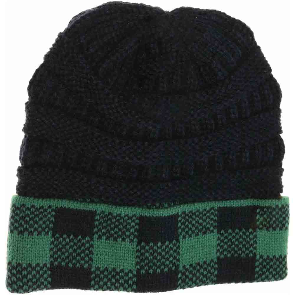 Buffalo Check Knit C.C Beanie