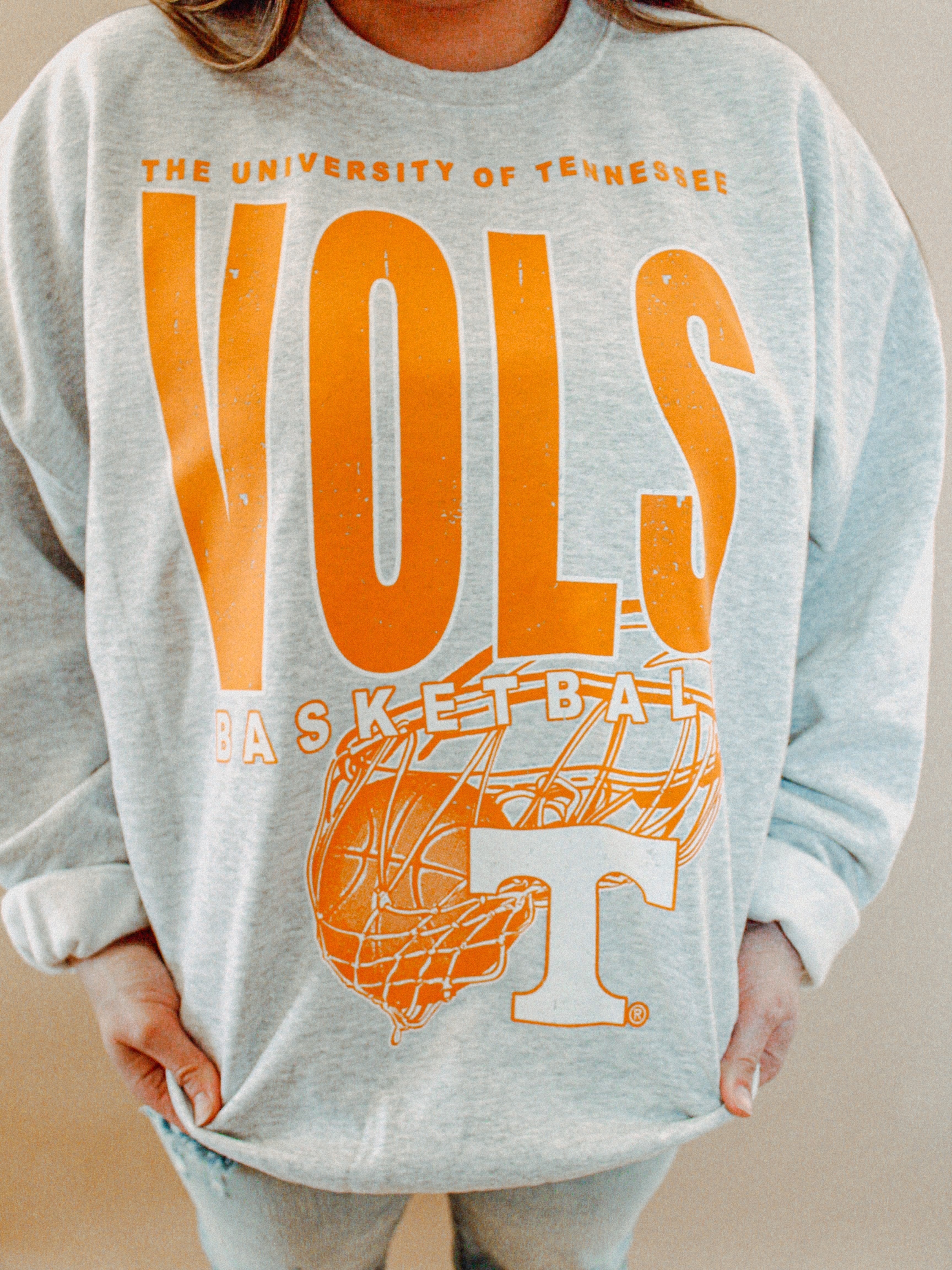 Underground Original Design: Tennessee Vols Basketball Boxy Cotton Sweatshirt