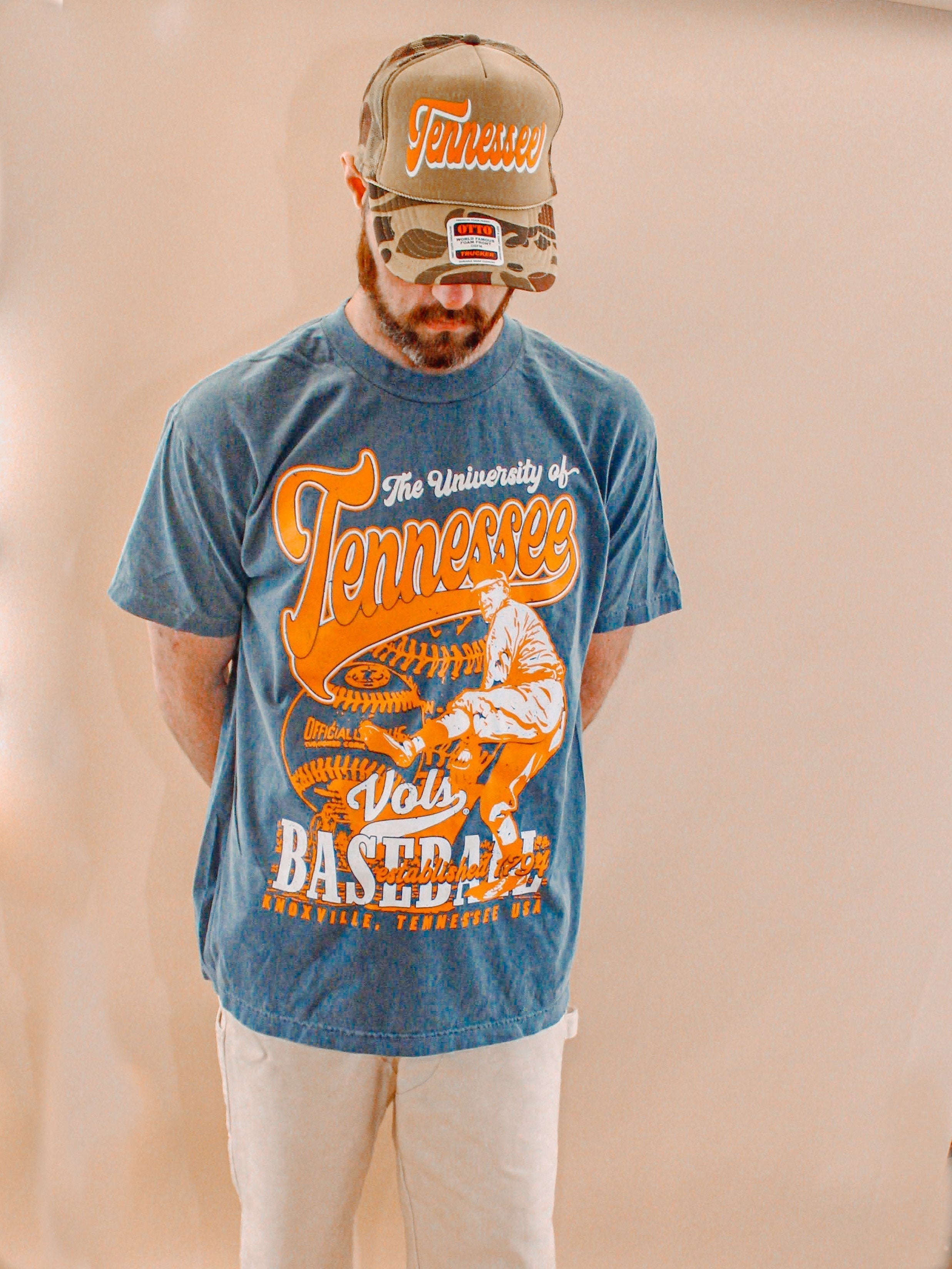 Underground Original Design: Tennessee Volunteers Baseball Boxy Cotton TShirt