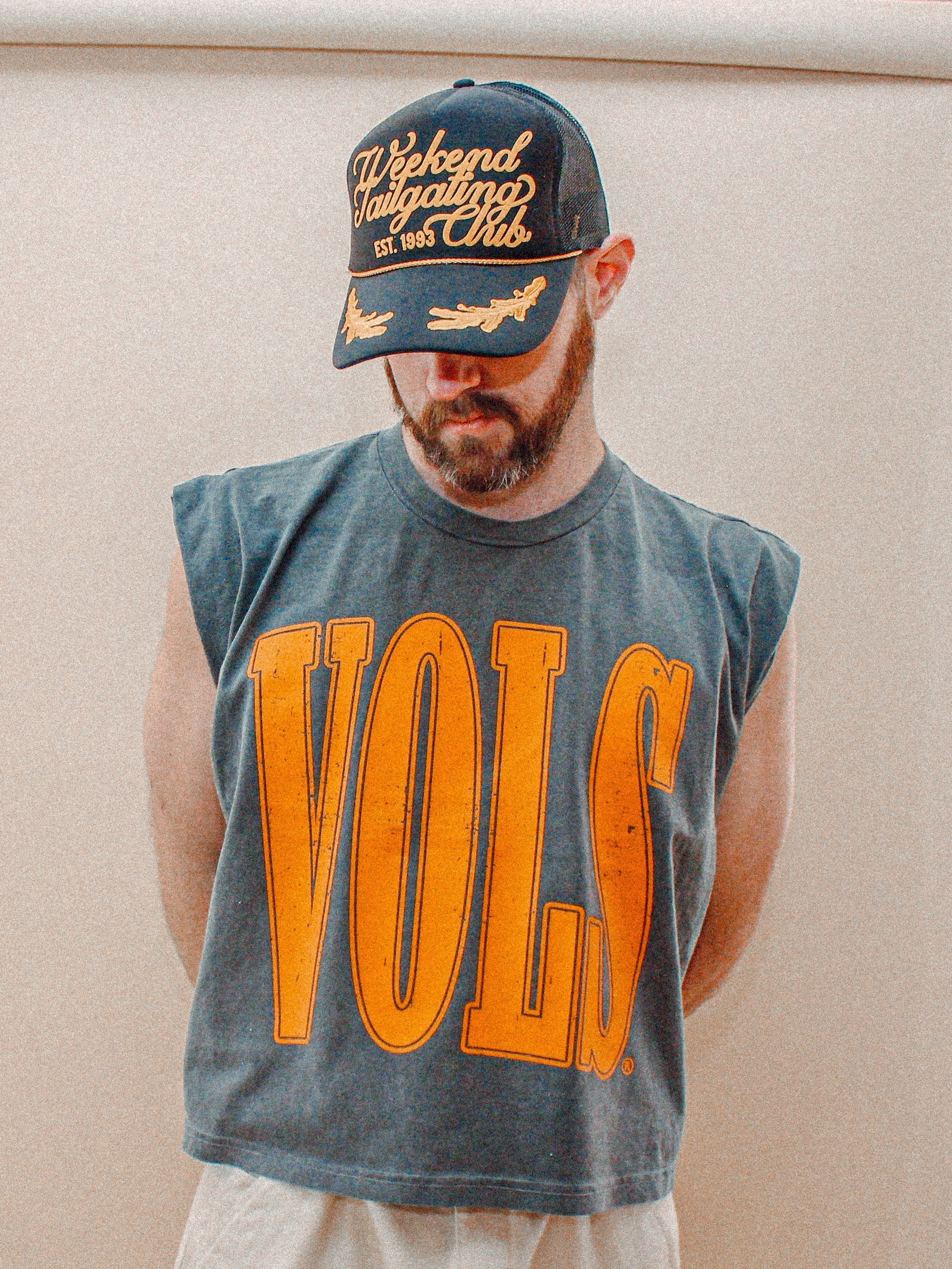 Underground Original Design: Tennessee VOLS Block Cropped Muscle Tank