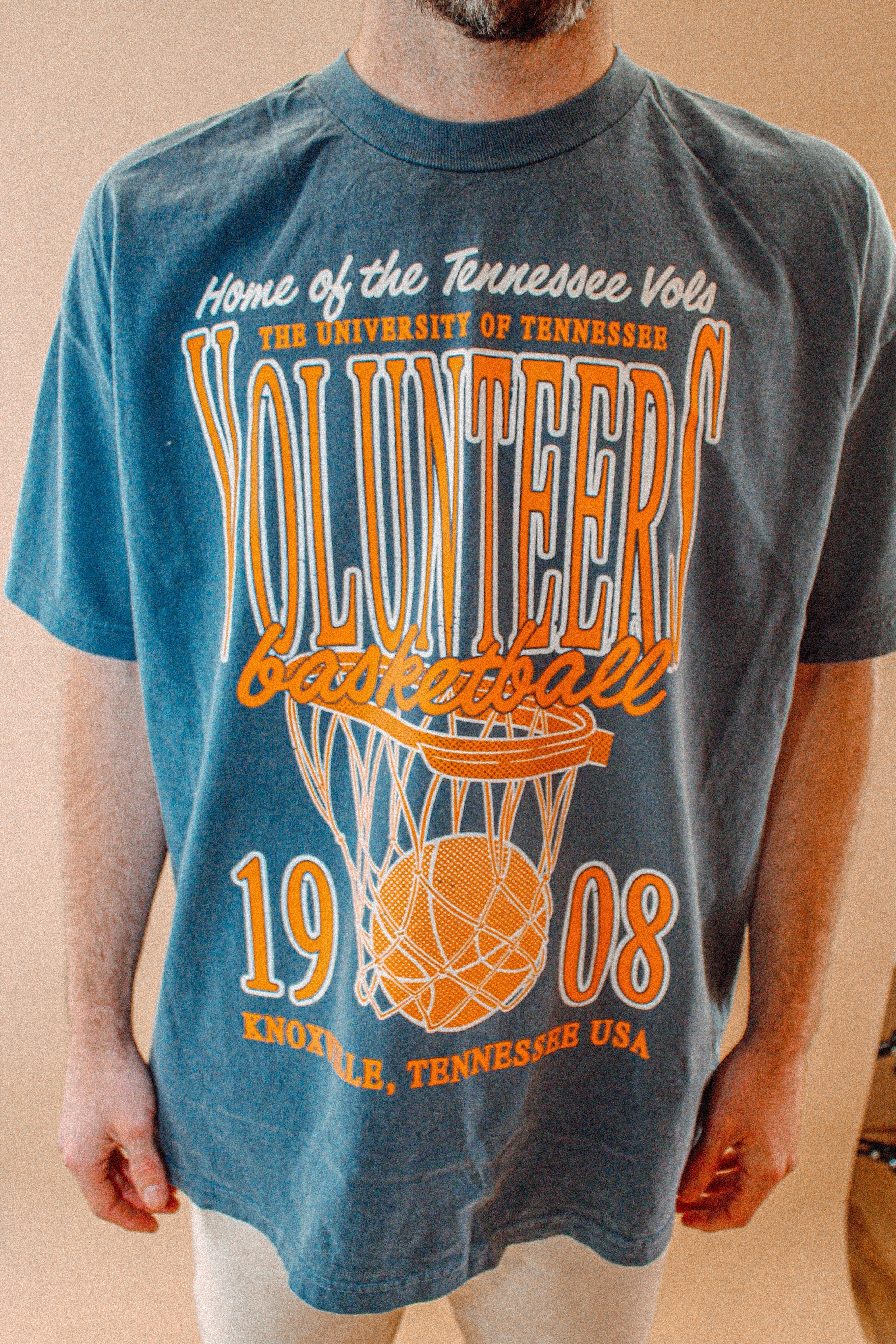 Underground Original Design: Tennessee Volunteers Basketball Boxy Cotton TShirt