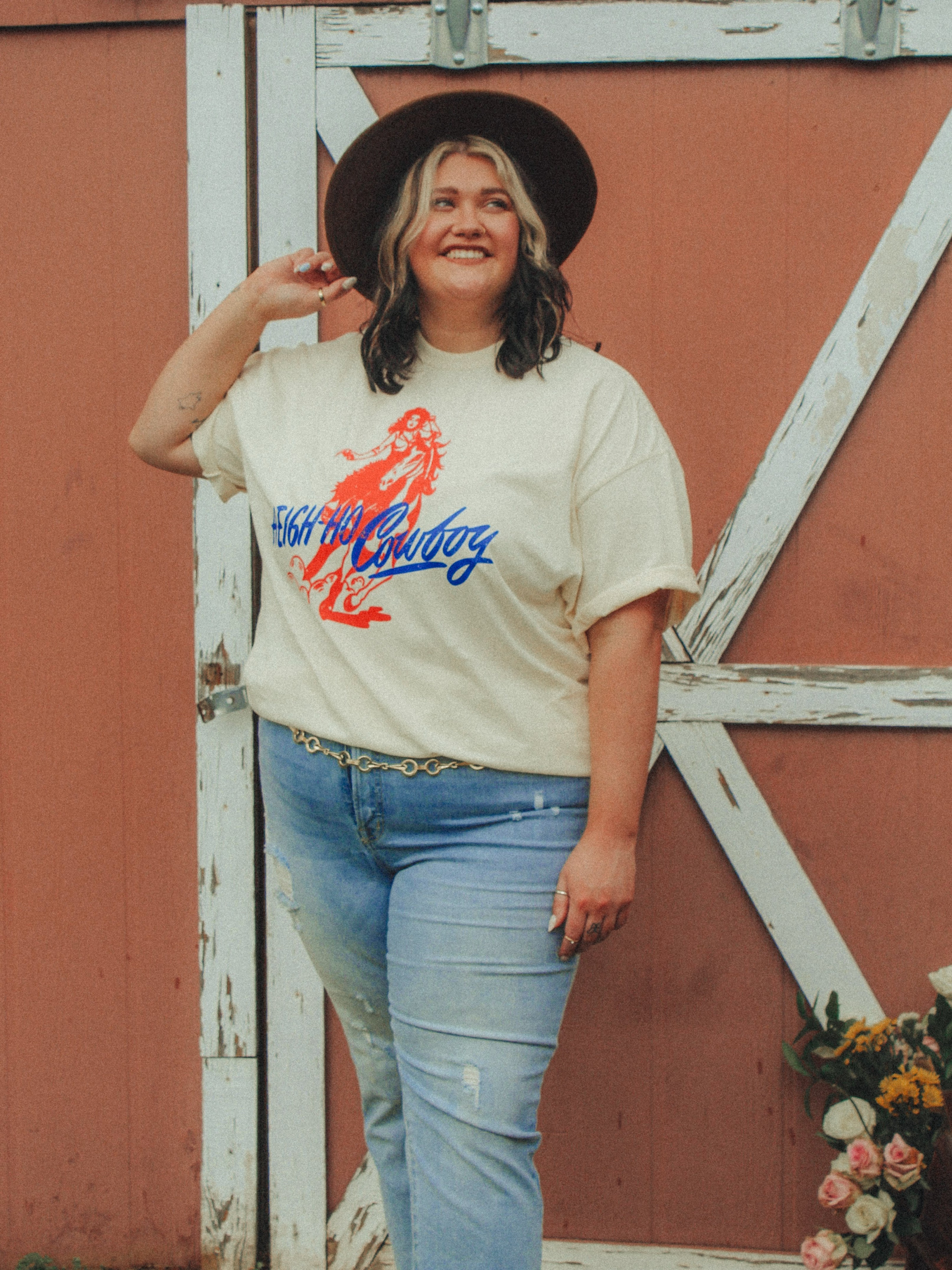 Underground Original Design: Heigh-Ho-Cowboy, Western Oversized TShirt