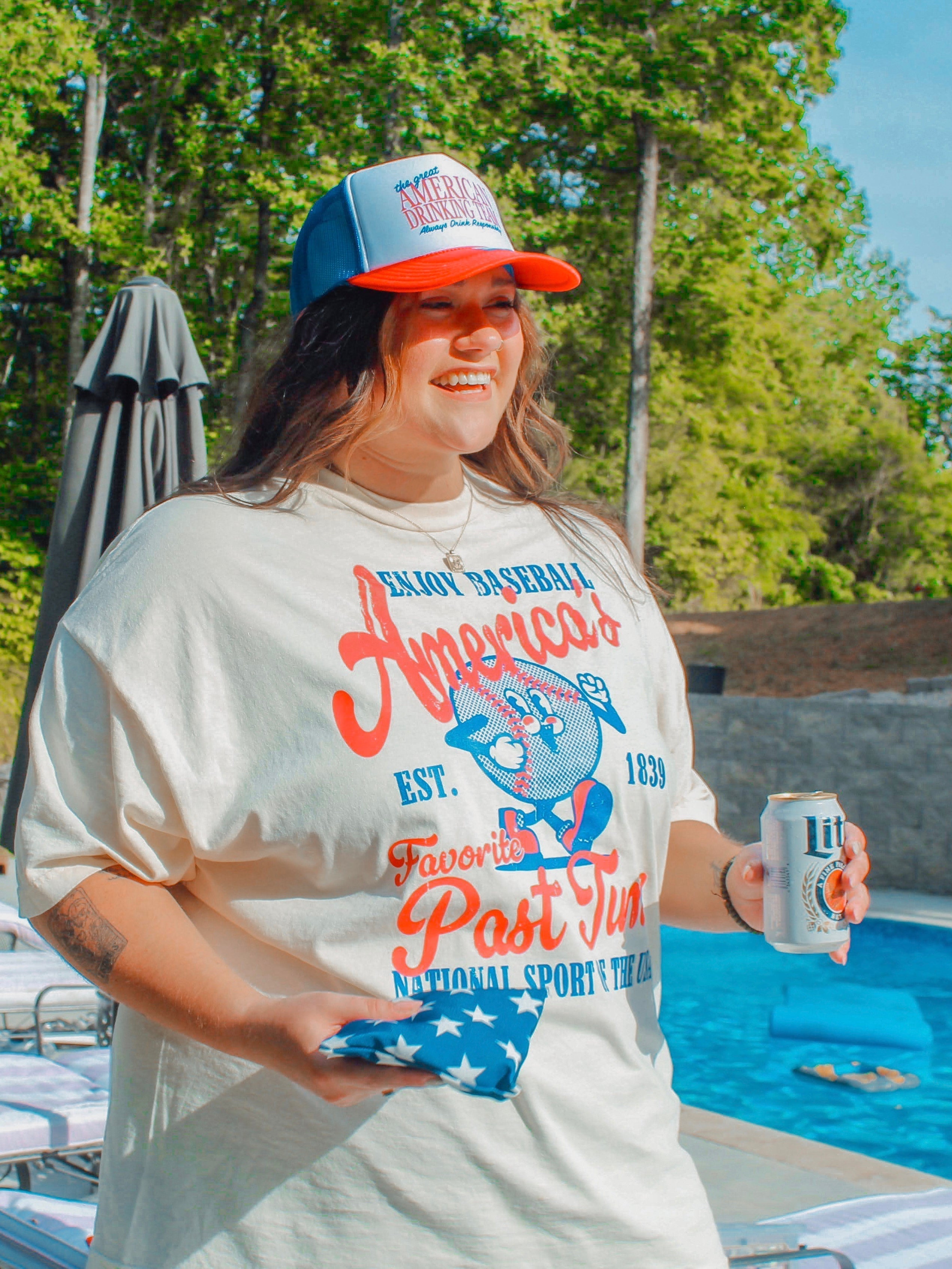 Underground Original Design: Enjoy Baseball, America's Favorite Boxy Cotton TShirt