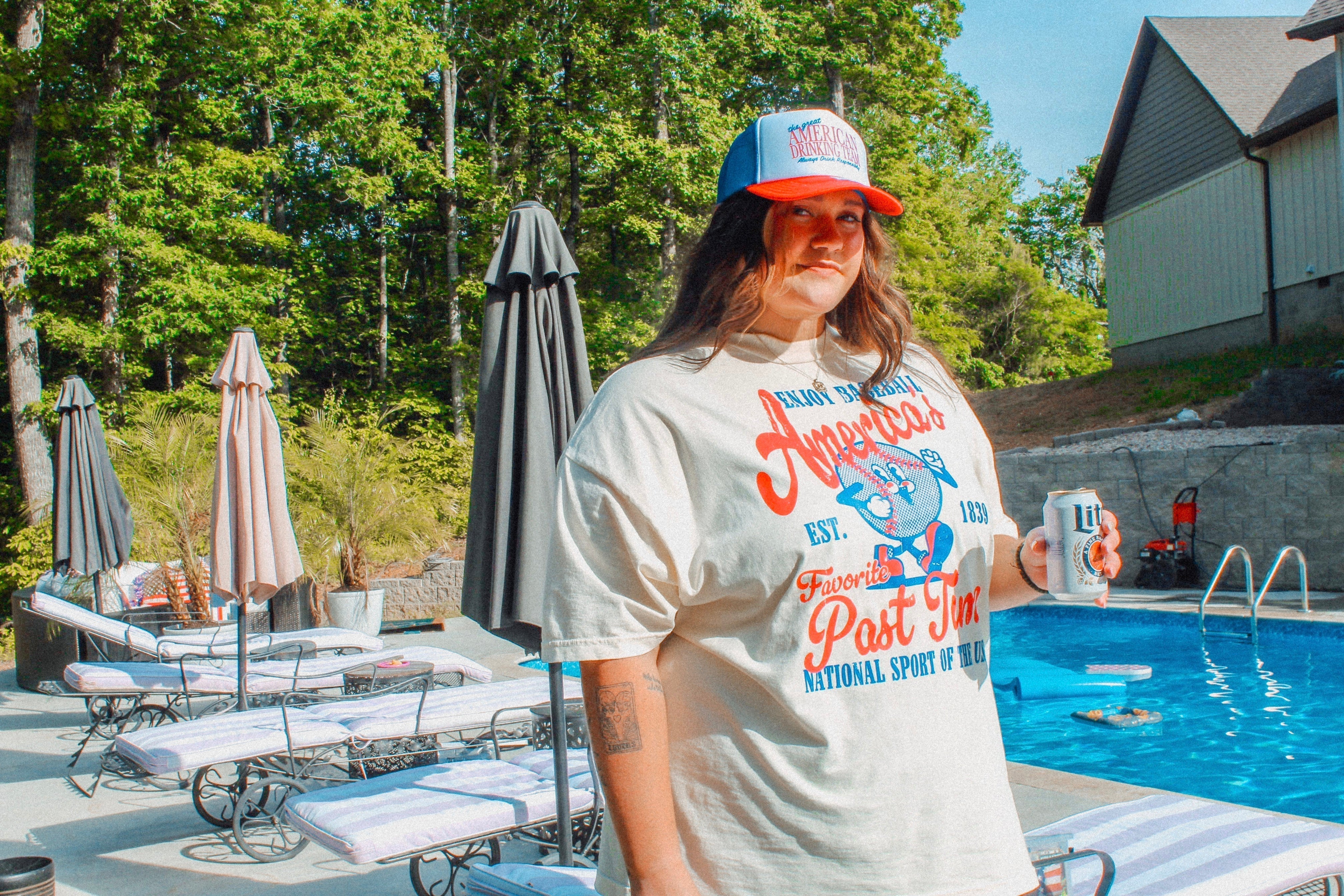 Underground Original Design: Enjoy Baseball, America's Favorite Boxy Cotton TShirt