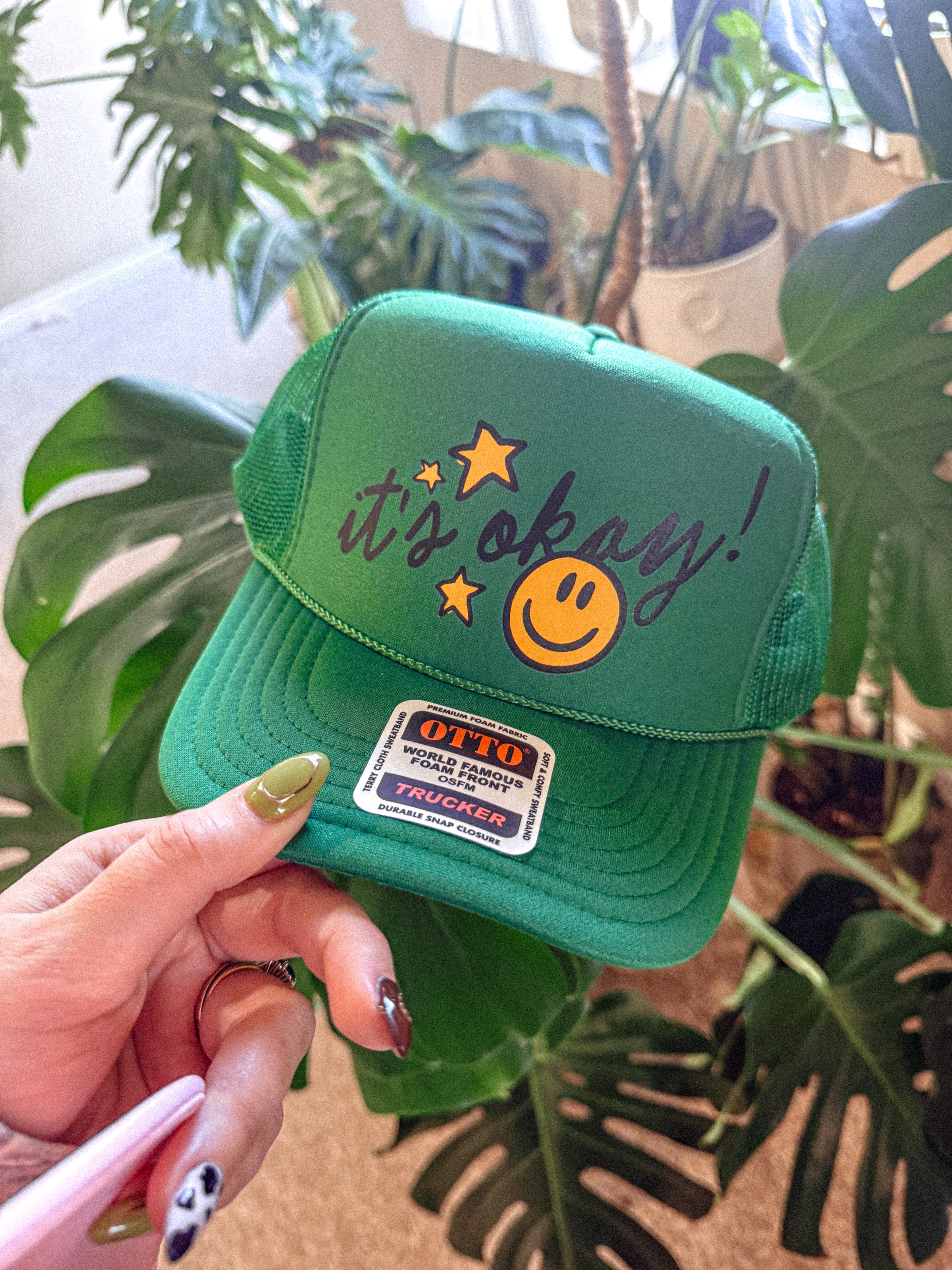 Underground Original Design: It's Okay! Smile & Star Trucker Hat