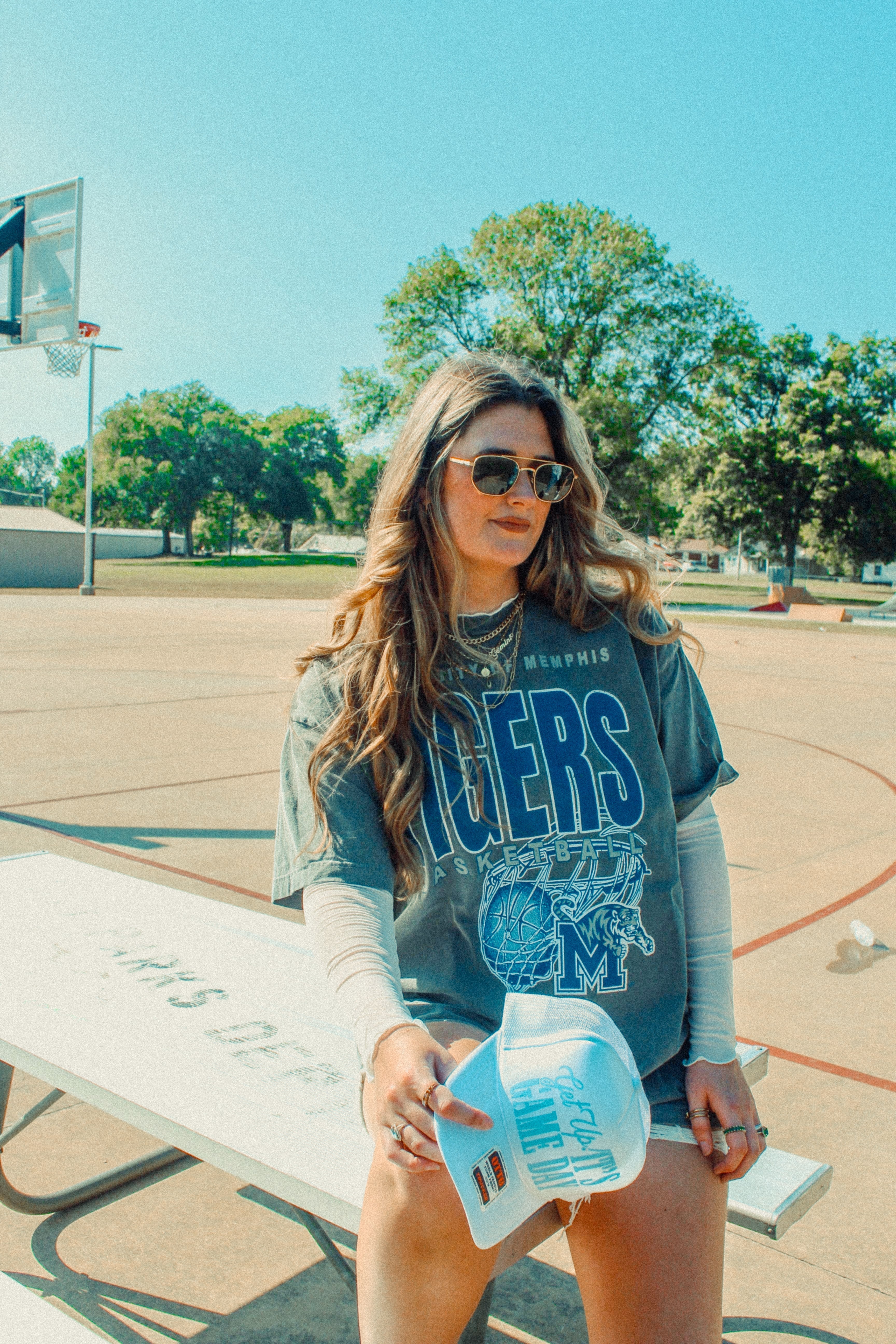 Underground Original Design: Memphis Tigers Basketball Boxy Cotton TShirt