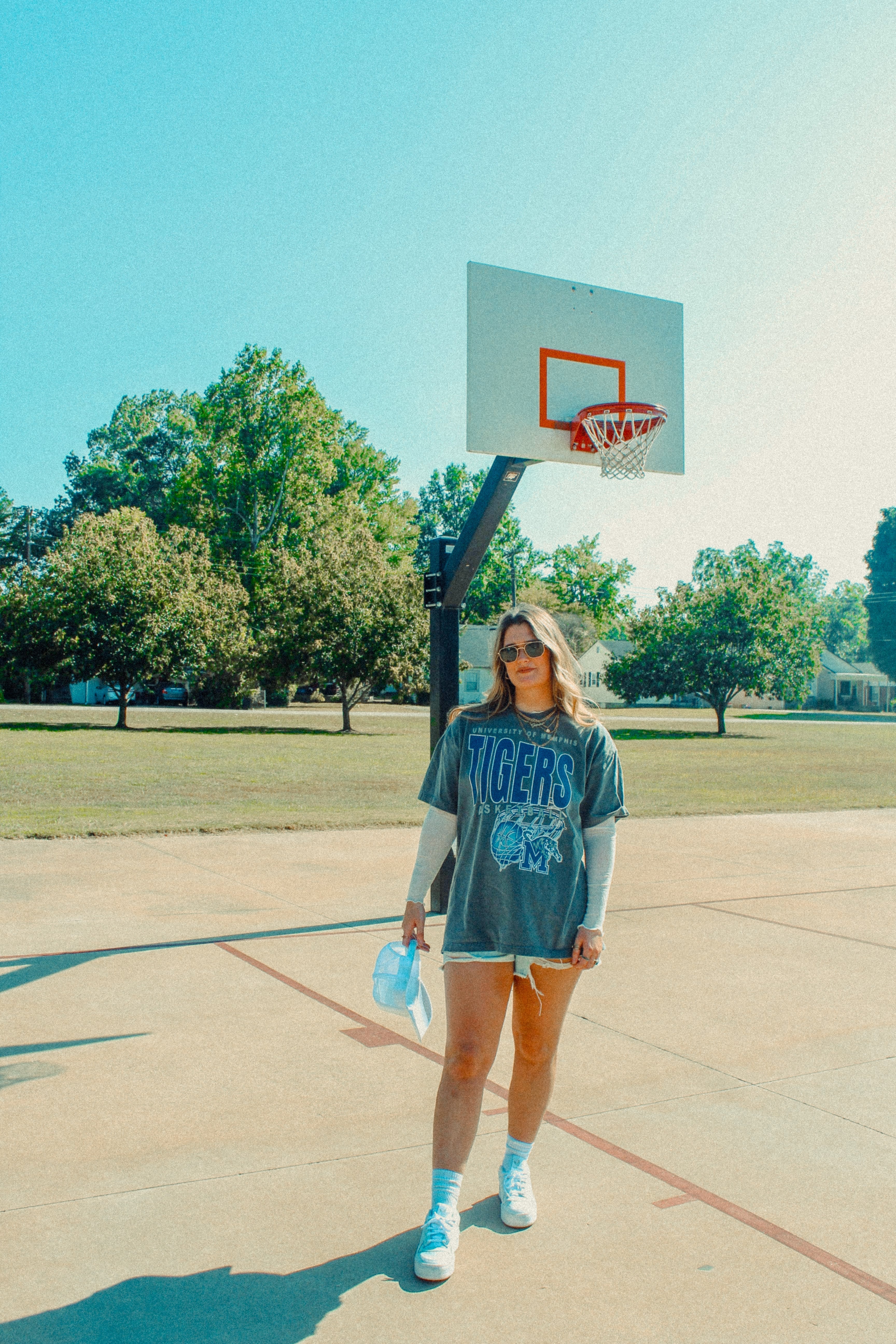 Underground Original Design: Memphis Tigers Basketball Boxy Cotton TShirt