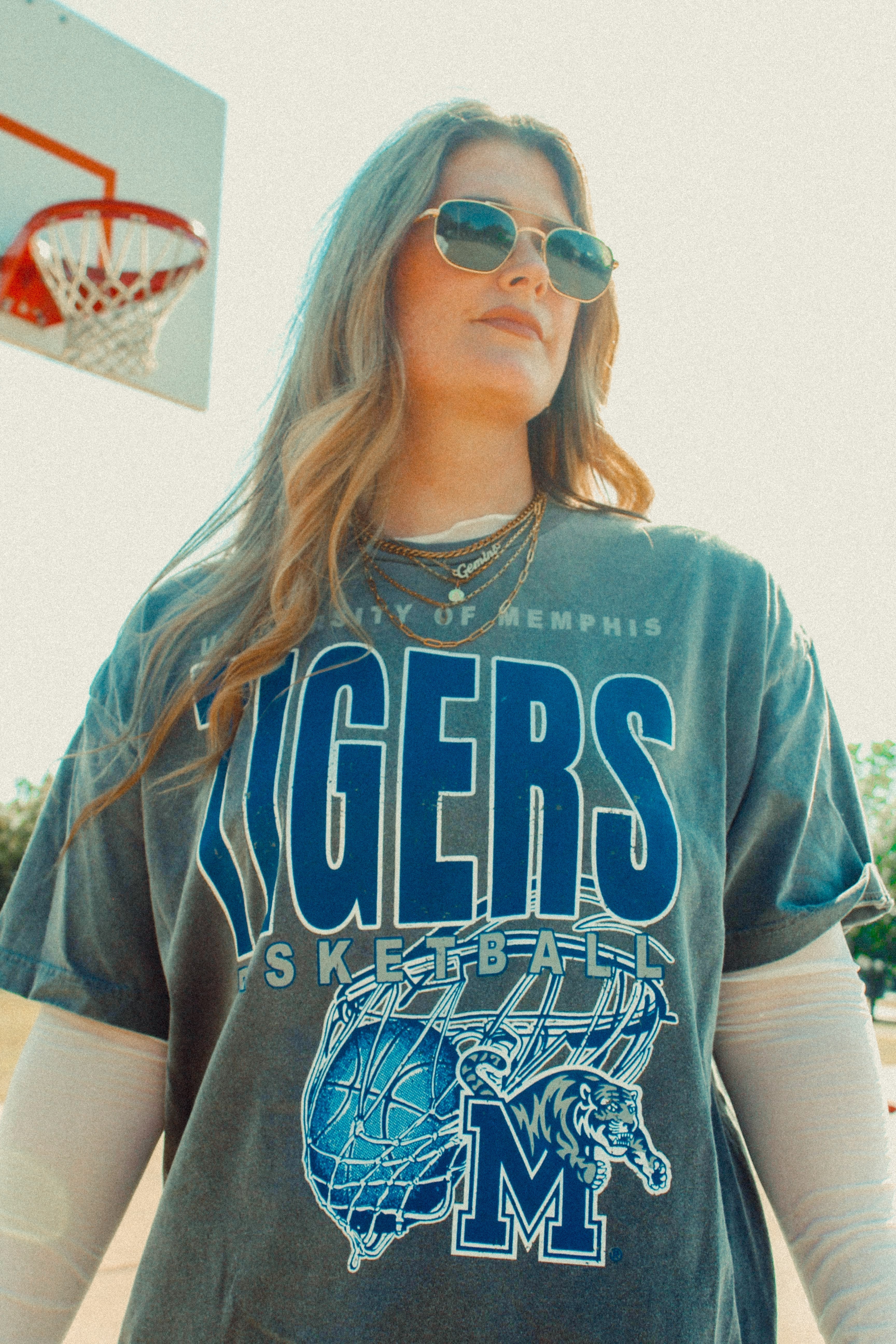 Underground Original Design: Memphis Tigers Basketball Boxy Cotton TShirt