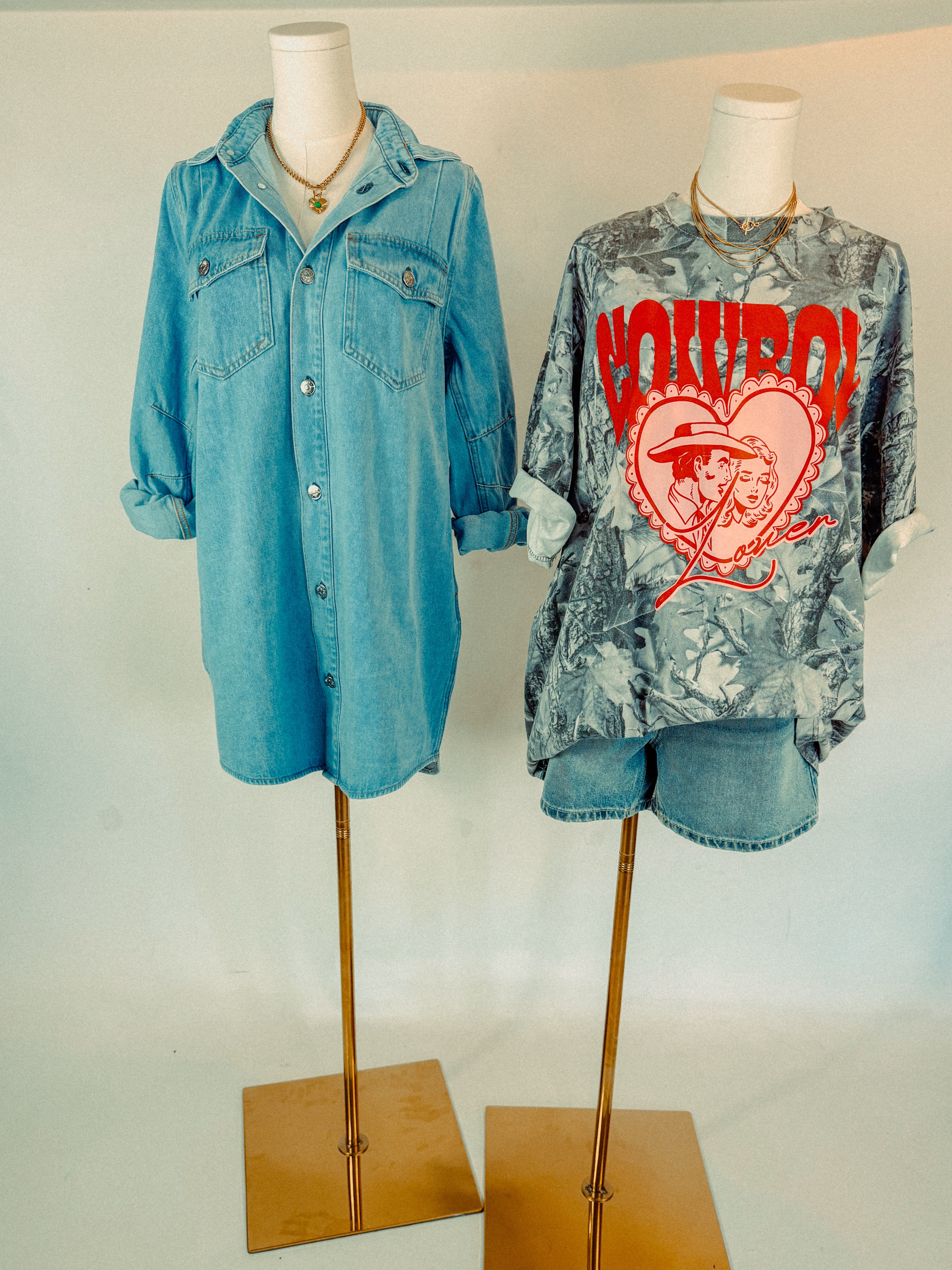 Underground Original Design: Cowboy Lover, Western Camo Boxy Cotton TShirt